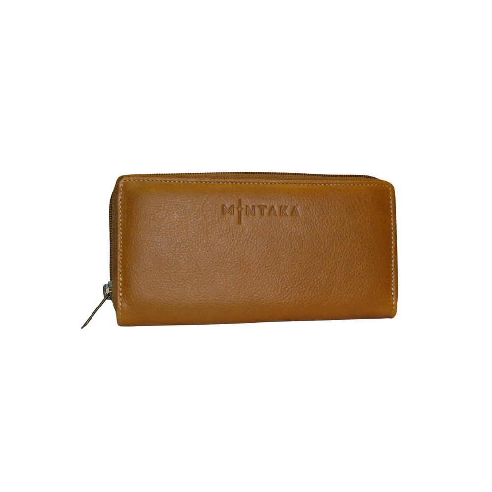 
            
                Load image into Gallery viewer, Tina Leather Zip Around Purse
            
        