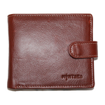 Thabo Three Fold Leather Wallet with Tab